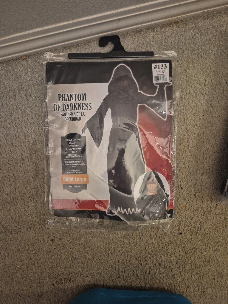 Phantom Of Darkness Costume Child Large