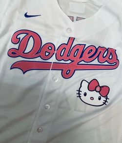 Youth white Los Angeles dodgers Shohei Ohtani hello kitty jersey