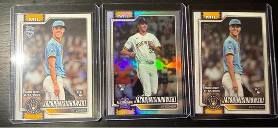 ⚾ JACOB MISIOROWSKI ROOKIE LOT — 3 CARDS ⚾