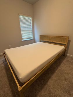 Queen Bed Frame + Mattress – $175