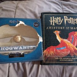 Harry Potter  Flying Snitch And  History Of Magic Book