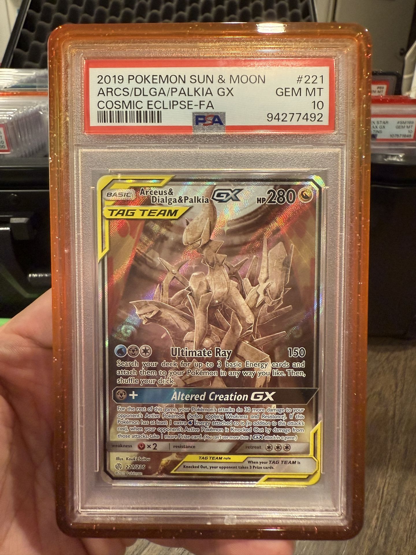 Arceus | Dialga | Palkia GX PSA 10