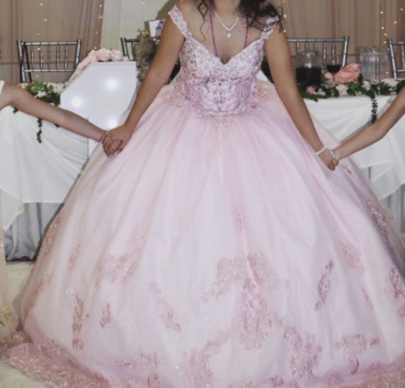 Blush Pink Quinceanera Dress Size Large