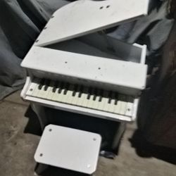 Child Size Grand Piano, W/ Stool