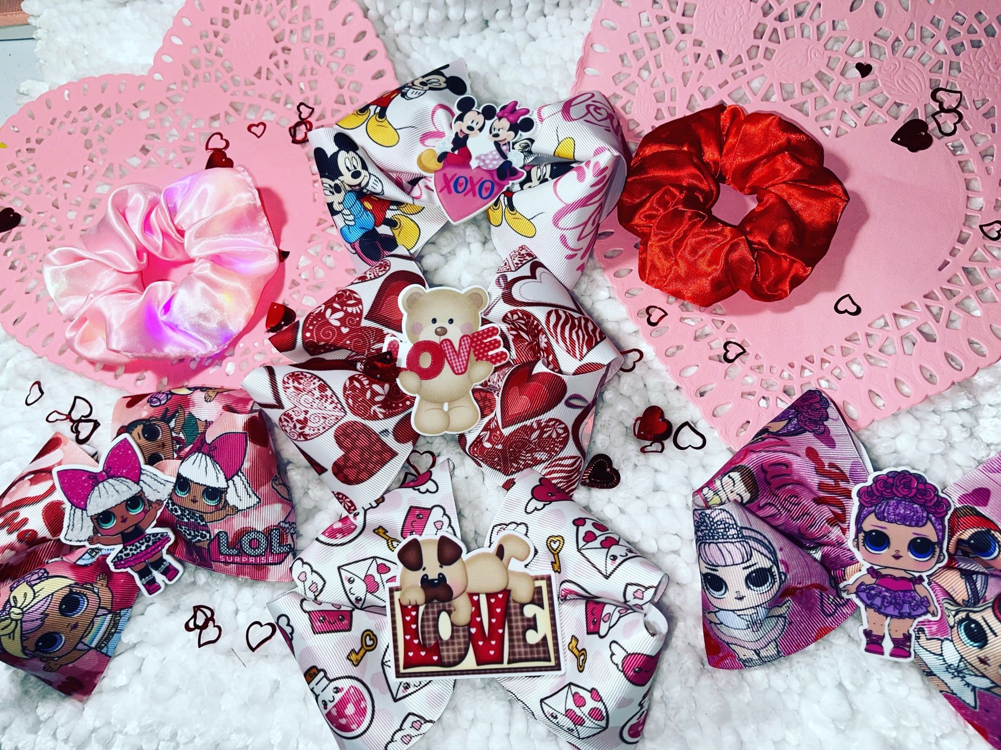 Valentine’s Hair Bows