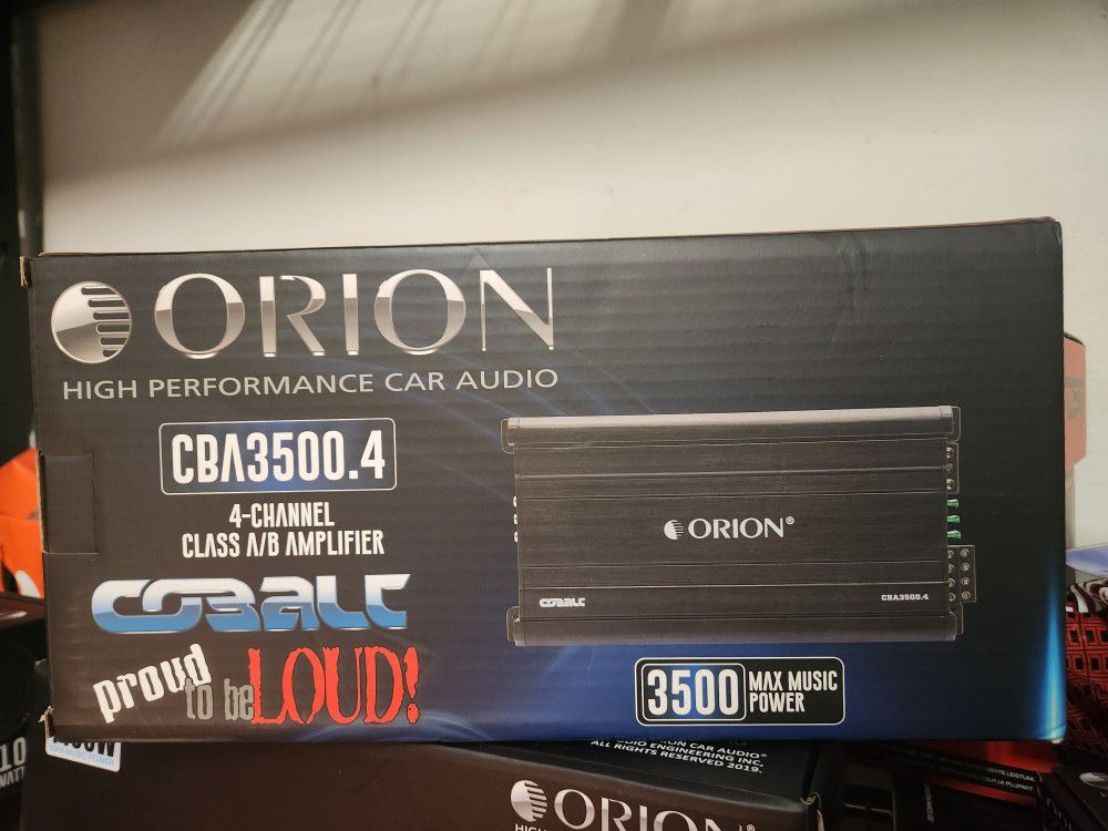 New!! Orion COBALT 3500w 4ch Amplifier 