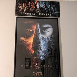 Theatrical Mortal Kombat (2021) Poster And Marquee 