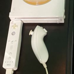 Nintendo Wii Console With Mario & Sonic At The Olympic Games, And Controllers