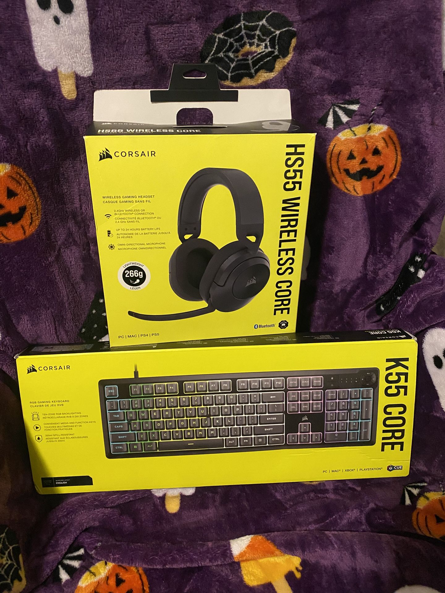 Corsair Gaming Headset + RGB Keyboard