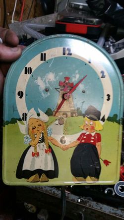 Vintage metal clock