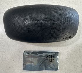 Salvatore Ferragamo Hardshell Sunglasses Case with Tifosi Cleaning Cloth/Bag.