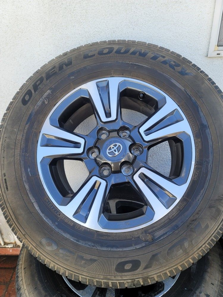 4 Original Toyota Tacoma Rims & Tires
