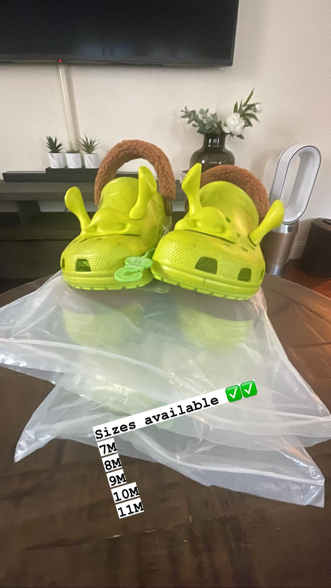 Crocs Classic Clog DreamWorks Shrek 7M, 8M, 9M, 10M, 11M.