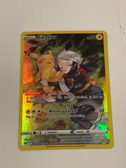 Pikachu lost origin trainer card