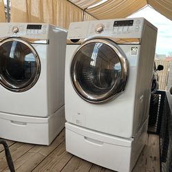 Samsung Washer & Dryer + Pedestals