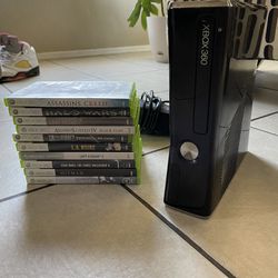 Xbox 360 Bundle + 10 Games No Controller 