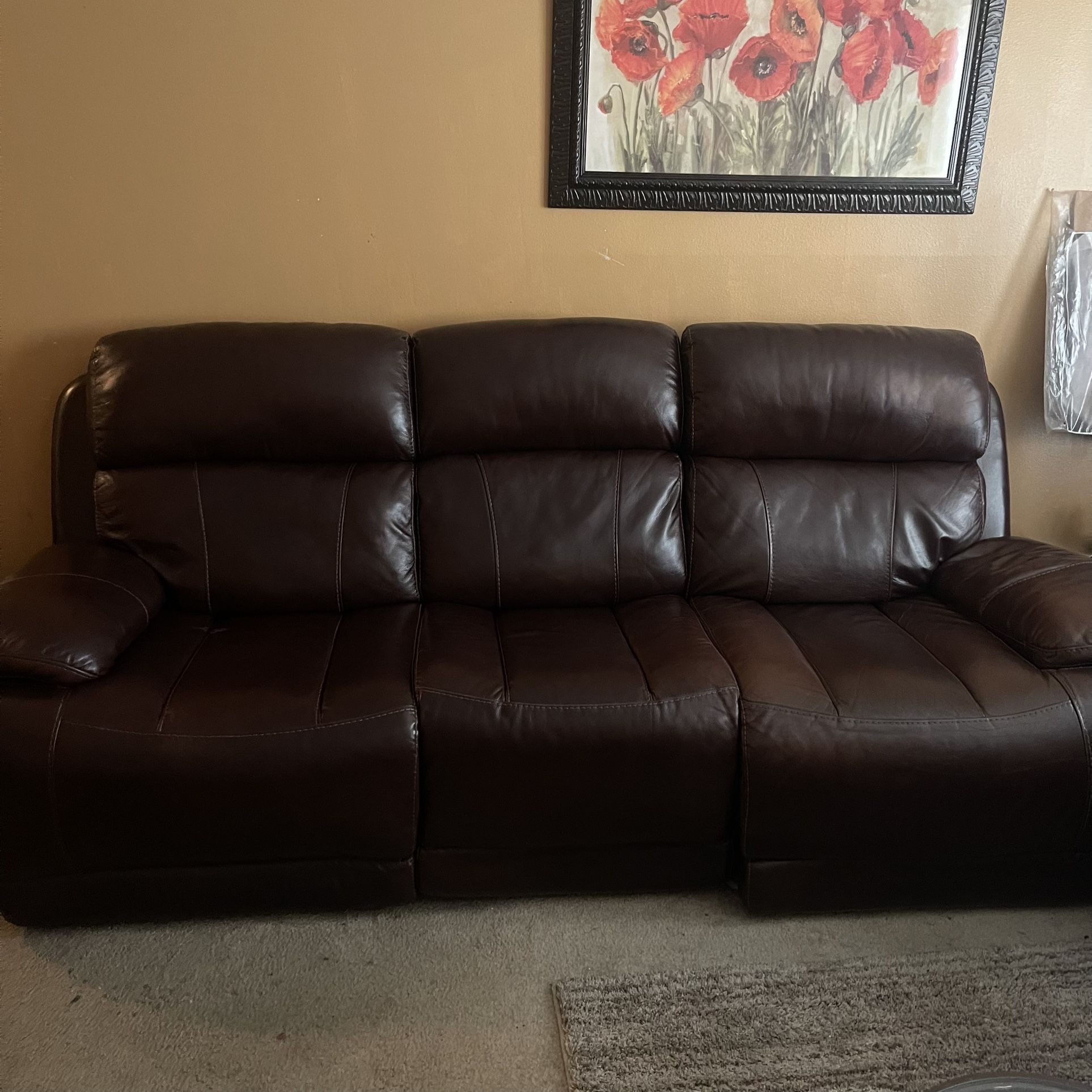 Leather Couch For Sale for Sale in Miramar, FL OfferUp