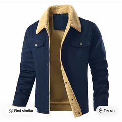 Men’s winter jacket, dark blue M