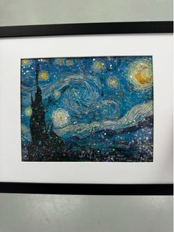 Starry Night. Hand-Embellished Fine Art Prints