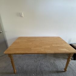 Solid Wood Dining / Craft Table 60” X 36”