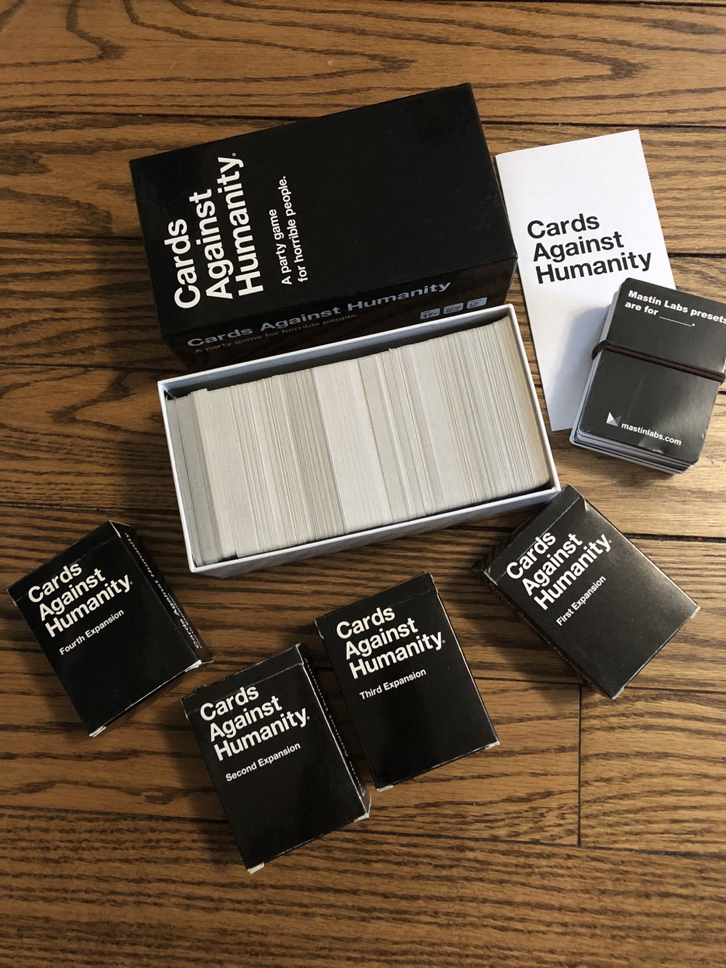 Cards Against Humanity with 4 Expansions