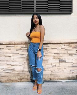 High- Rise Mom Jeans