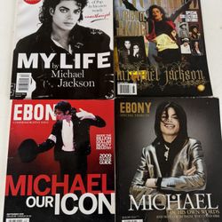 (4) Collectible Magazines with Michael Jackson on the cover 