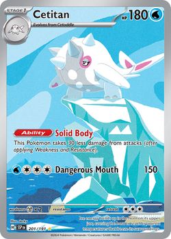 Cetitan 201/191 Illustration Rare Surging Sparks Pokemon Holo Near Mint