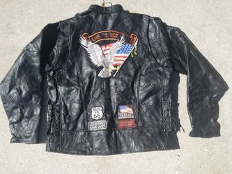 Diamond Plate leather jacket