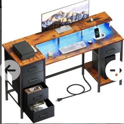 Korfile 40in Desk w Power LED