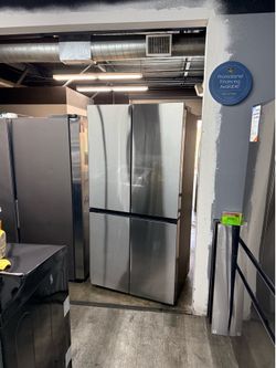 🔥SAMSUNG BESPOKE 29 CUBIC FT FOUR DOOR FLEX REFRIGERATOR WITH BEVERAGE CENTER AND ICE MAKER🔥
