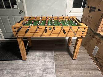 Title Wooden Foosball Table 48" L x 24" W x 32" H