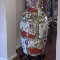 Oriental  Vase- Really Tall 