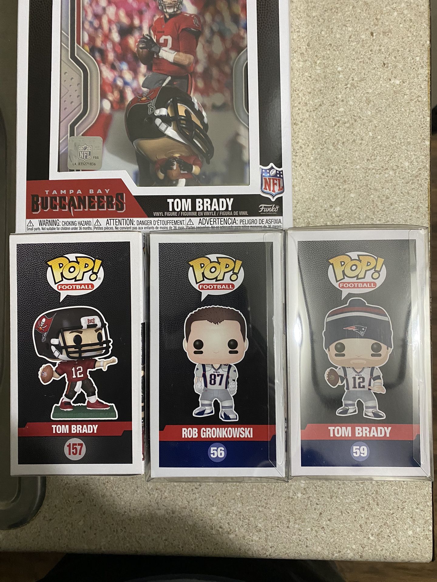 NFL selling Tom Brady and Rob Gronkowski Funko Pop