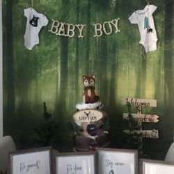 Woodland forest theme decoration