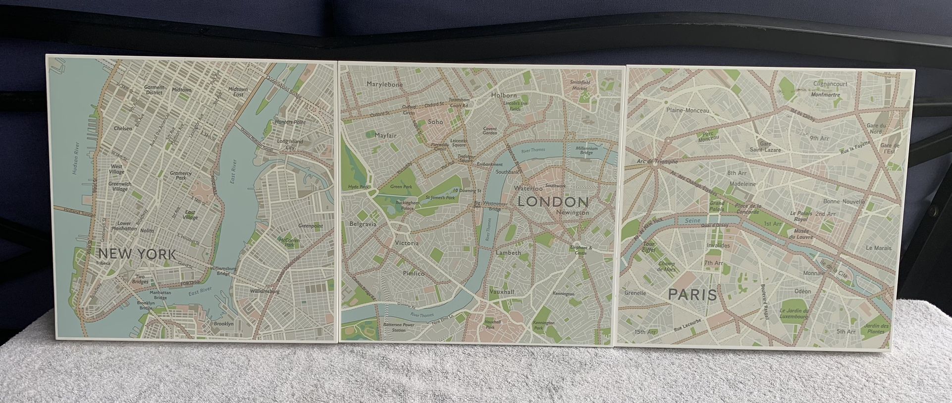 New York, London, Paris Wall Art