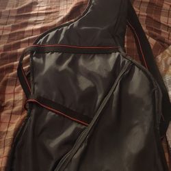 Guitar Case With Cord & Strap