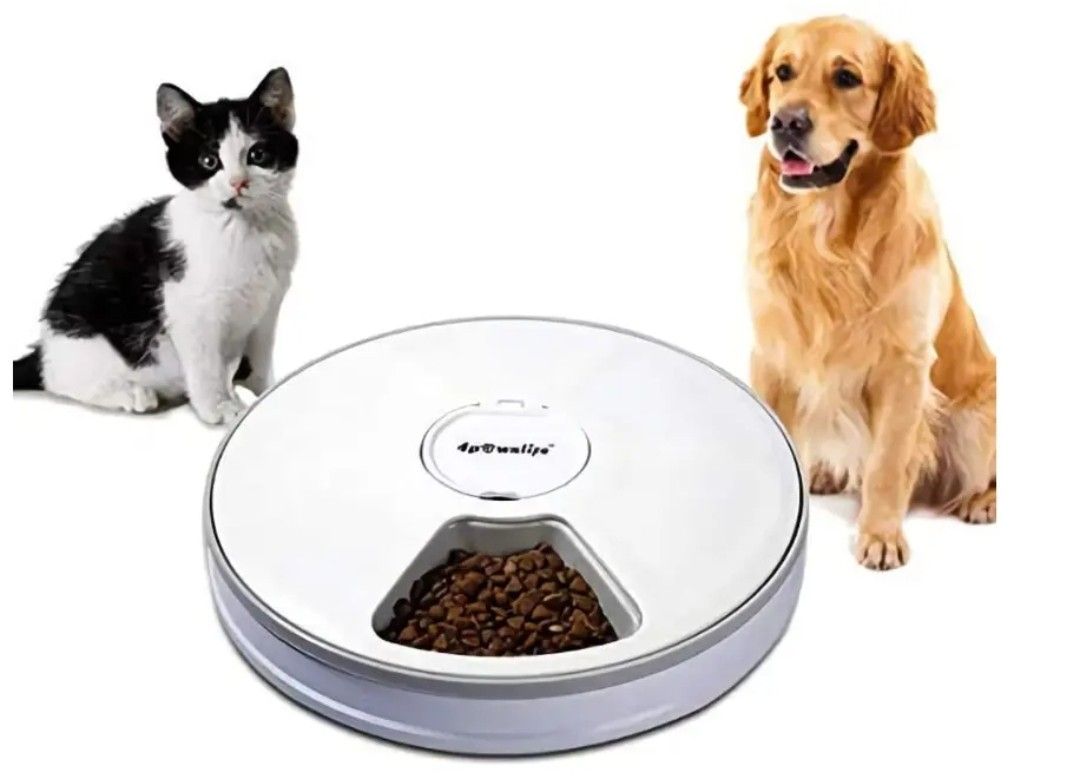 6 Meal Automatic Pet Feeder Food Dispenser  Digital Timer 