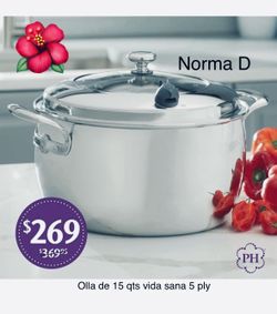 Llla de 15 qts vida sana 5 ply nueva en su caja 🌺princess house 🌺