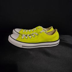 Mens Low Yellow Converse All Star Sneakers (Size 7)