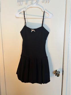 Black mini dress