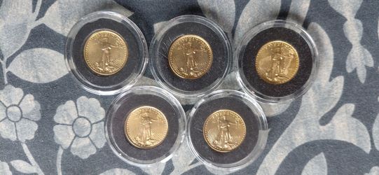 1/10oz Gold Eagles - 5×