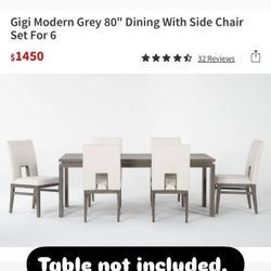 Beautiful Sturdy 6 Set Dinning Chairs
