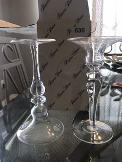 $20 Princess house crystal candlesticks