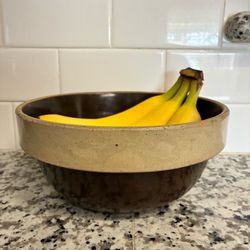 Vintage stoneware crock bowl