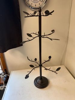 Vtg 28” Tall Jewelry Tree/Display Stand for Necklace Rings & Earrings OBO