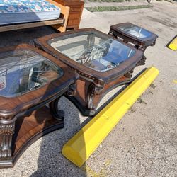 3 Piece Glasse Table Set 