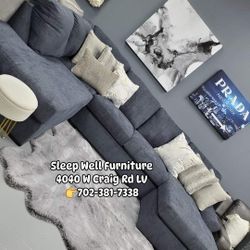 🙋‍♂️ U-shaped Sectional Sofa, 👉 Furniture Queen Bedroom,  Bunk Beds,  Dining Table Sets Avail 