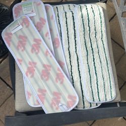6 3M 18" Microfiber Flat Mop Pads 
