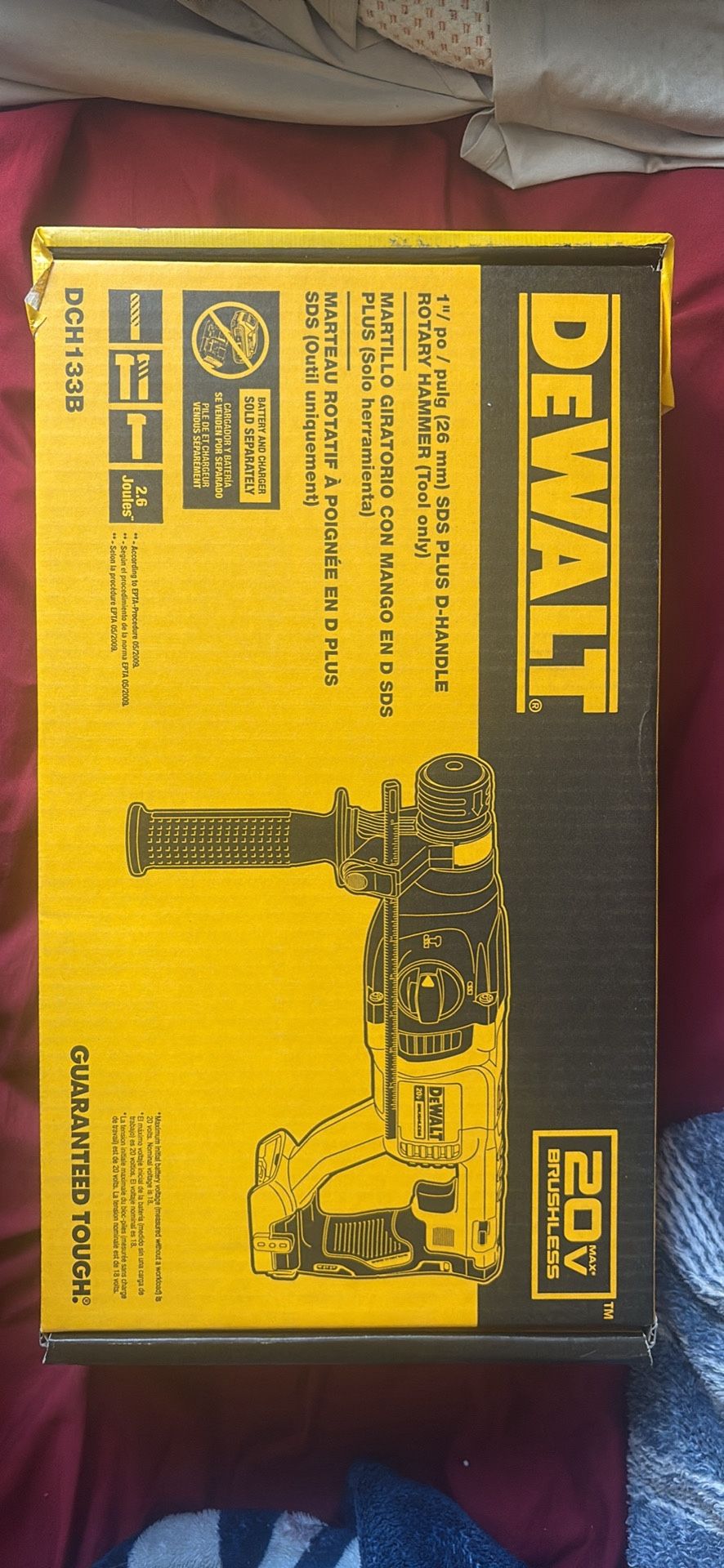 DEWALT 20-v  Max 1-in SDS-plus variable speed cordless rotary hammer drill (Tool Only)